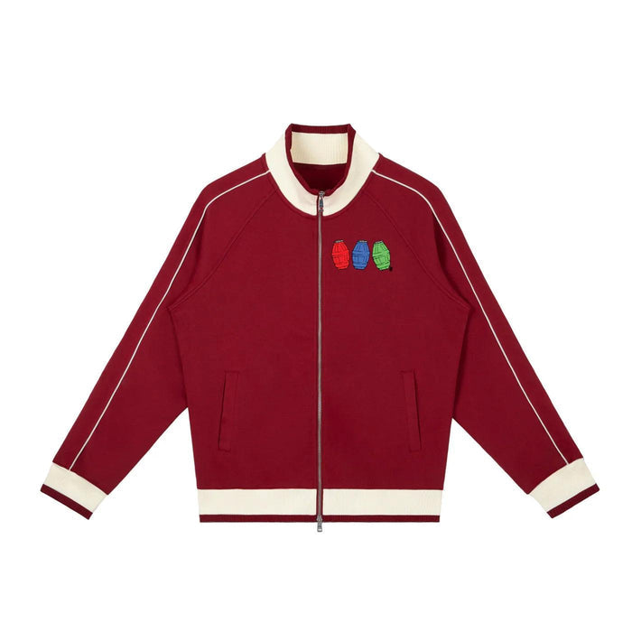 Quarter Waters Color Block Raglan Sleeve Zip Track Jacket by Bronx Native for New York summer