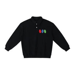 Quarter Waters Heavyweight Polo-Collar Sweatshirt