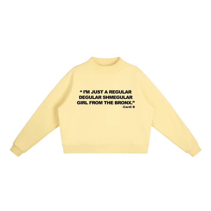 Regular Shmegular Essential Fleece Mock-Neck Crew Sweatshirt