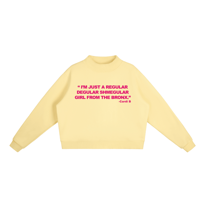 Regular Shmegular Essential Fleece Mock-Neck Crew Sweatshirt