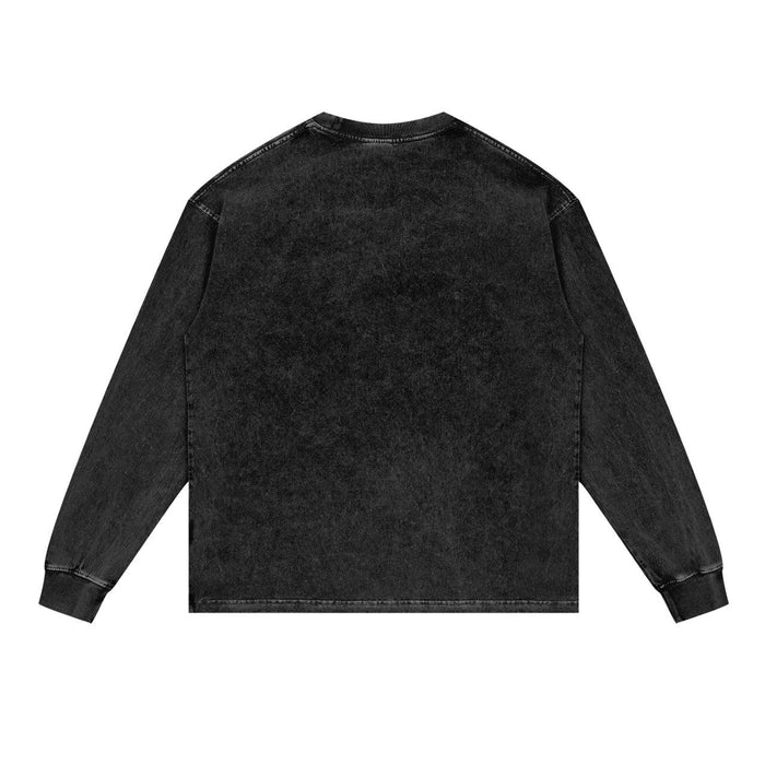 Rooted in The BRNX Acid Wash Oversize Long Sleeve T-Shirt by Bronx Native, Rooted in The Bronx t-shirts streetwear