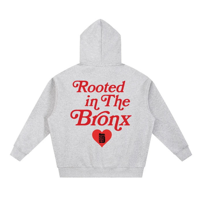 Rooted in the BRNX Essential Oversized Boxy Fit Fleece Hoodie by Bronx Native, Rooted in The Bronx hoodies streetwear