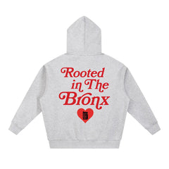 Rooted in the BRNX Essential Oversized Boxy Fit Fleece Hoodie by Bronx Native, Rooted in The Bronx hoodies streetwear