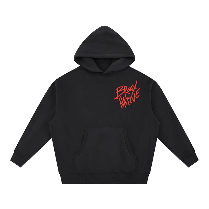 Rooted in the BRNX Essential Oversized Boxy Fit Fleece Hoodie by Bronx Native, Rooted in The Bronx hoodies streetwear