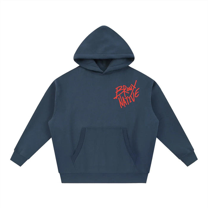 Rooted in the BRNX Essential Oversized Boxy Fit Fleece Hoodie by Bronx Native, Rooted in The Bronx hoodies streetwear