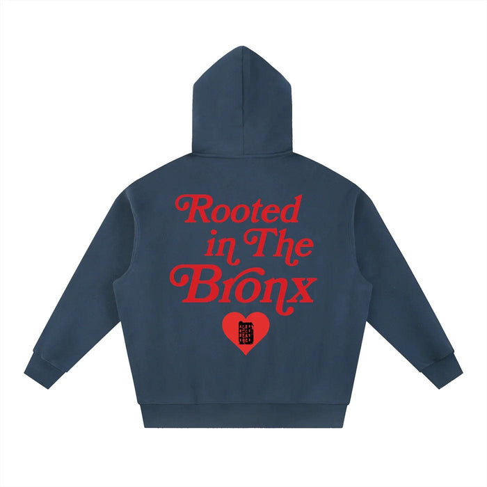 Rooted in the BRNX Essential Oversized Boxy Fit Fleece Hoodie by Bronx Native, Rooted in The Bronx hoodies streetwear