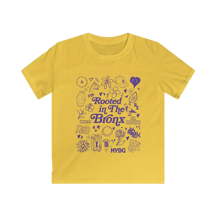Rooted in The Bronx Kids Softstyle Tee by Bronx Native, Rooted in The Bronx t-shirts streetwear