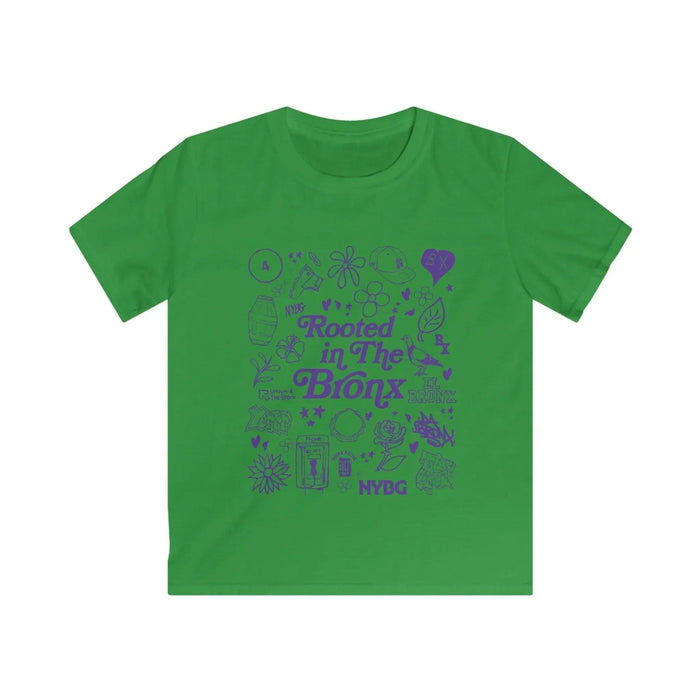 Rooted in The Bronx Kids Softstyle Tee by Bronx Native, Rooted in The Bronx t-shirts streetwear