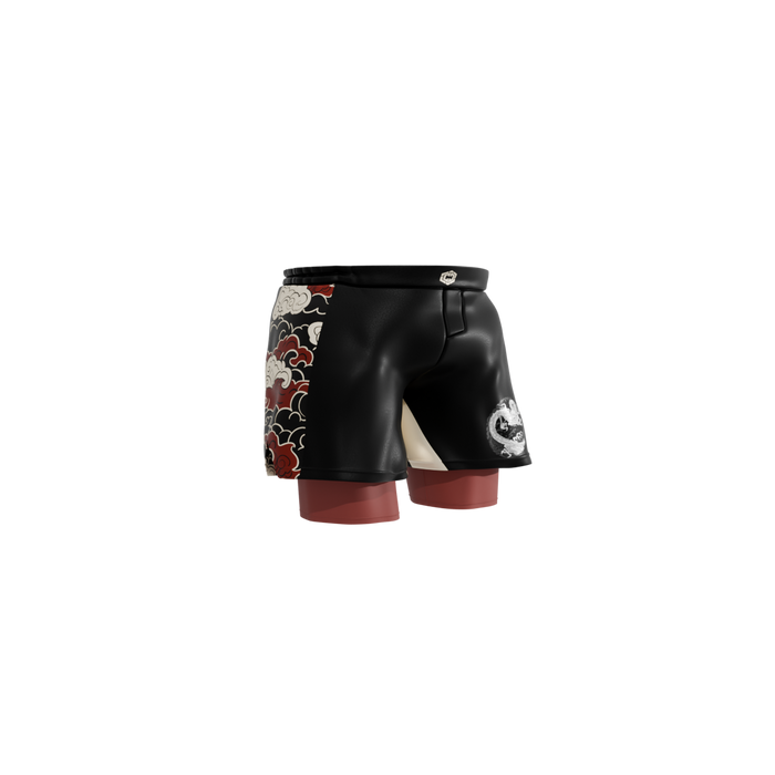 Short "Never Back Down Rojo"