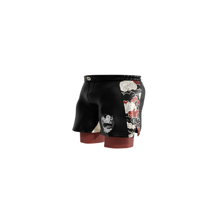 Short "Never Back Down Rojo"