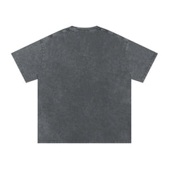 Snow Washed Oversized Cotton T-Shirt by Bronx Native