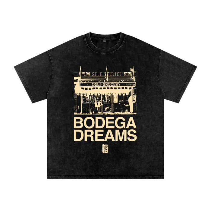 Snow Washed Oversized Cotton T-Shirt by Bronx Native