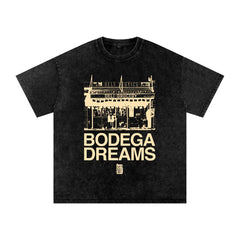 Snow Washed Oversized Cotton T-Shirt by Bronx Native
