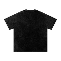 Snow Washed Oversized Cotton T-Shirt by Bronx Native