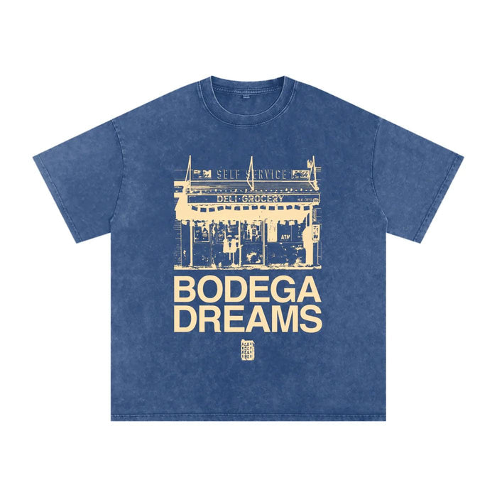 Snow Washed Oversized Cotton T-Shirt by Bronx Native