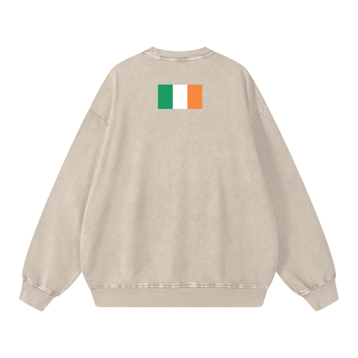 Snow Washed Oversized Sweatshirt by Bronx Native for New York summer