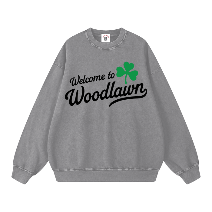Snow Washed Oversized Sweatshirt by Bronx Native for New York summer