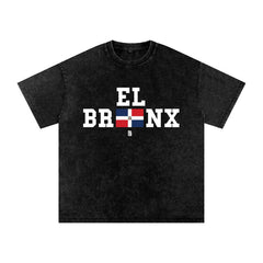 The Bronx (DR) Snow Washed Oversized Cotton T-Shirt