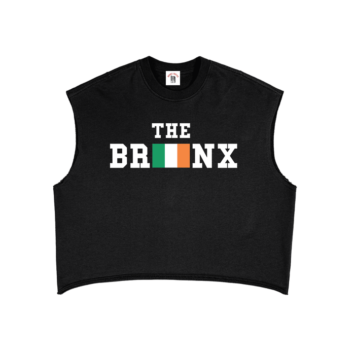The Bronx Ireland Flag St. Patty's Exclusive French Terry Boxy Tank Top by Bronx Native for New York summer