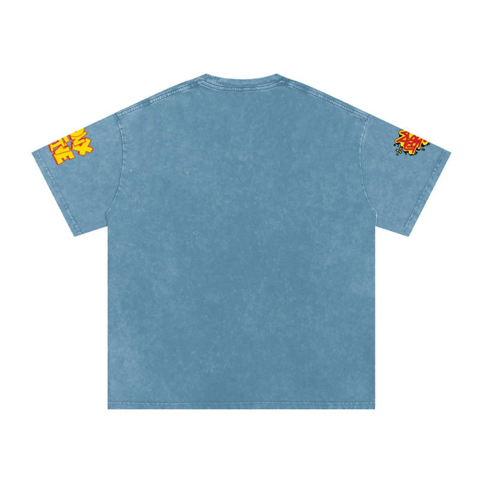 The Bronx New York Snow Washed Oversized Cotton T-Shirt