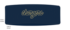 The Game earband, navy, chargers script