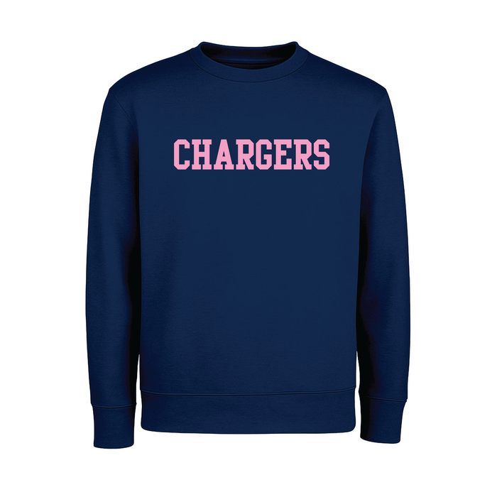 Toddler Cruz Sweatshirt, navy with pink, CHARGERS