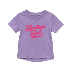 Toddler T-Shirt, lavender, Heritage Hall pink script