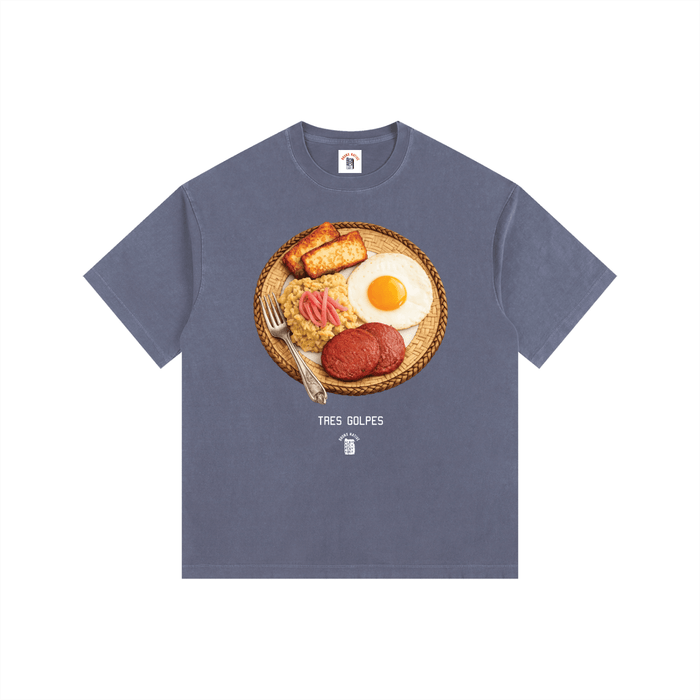 Tres Golpes Vintage Washed Oversized Cotton T-Shirt by Bronx Native
