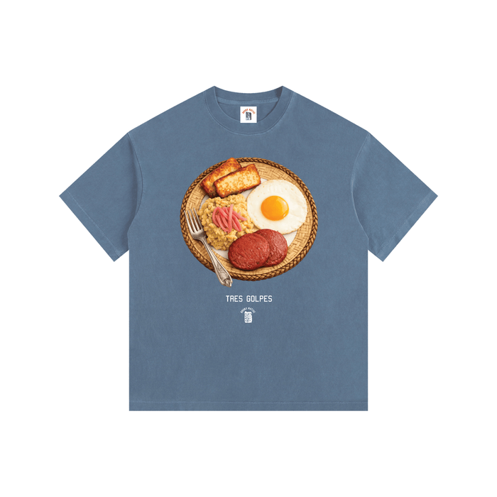 Tres Golpes Vintage Washed Oversized Cotton T-Shirt by Bronx Native