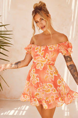 Tropic Like It's Hot Dress - Orange