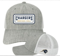 Trucker Hat, grey, Chargers patch