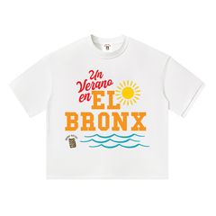 Un Verano en el Bronx Unisex Heavyweight Boxy T-Shirt by Bronx Native