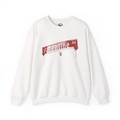 Valentine Ave Crewneck Sweatshirt — retro Bronx street sign crewneck sweatshirt — image 1
