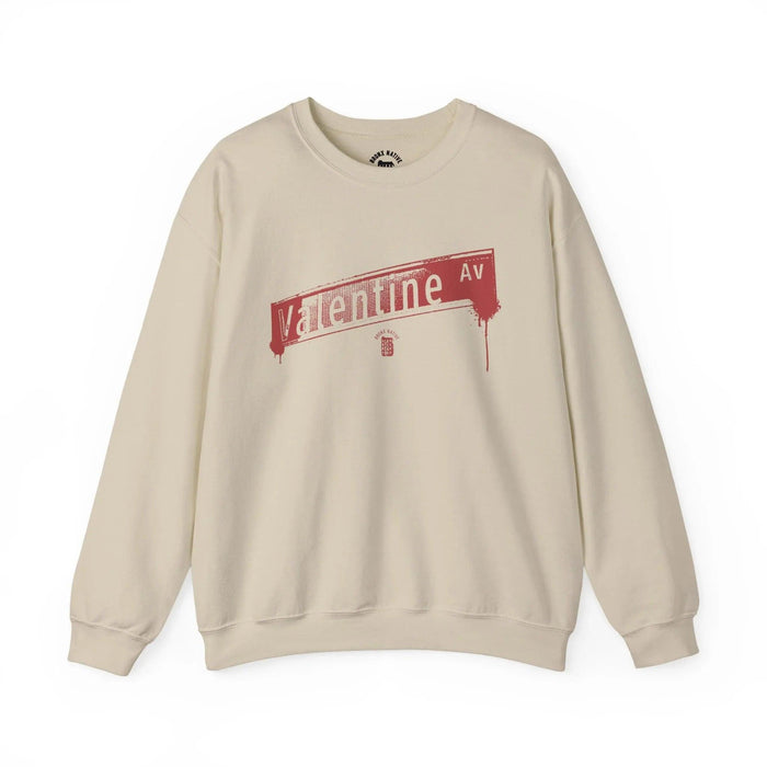 Valentine Ave Crewneck Sweatshirt — retro Bronx street sign crewneck sweatshirt — image 2
