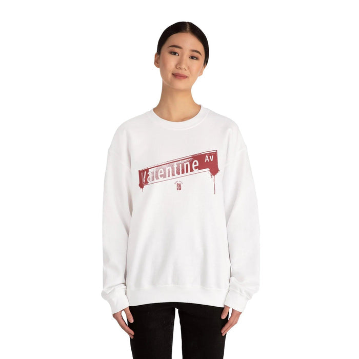 Valentine Ave Crewneck Sweatshirt — retro Bronx street sign crewneck sweatshirt — image 7