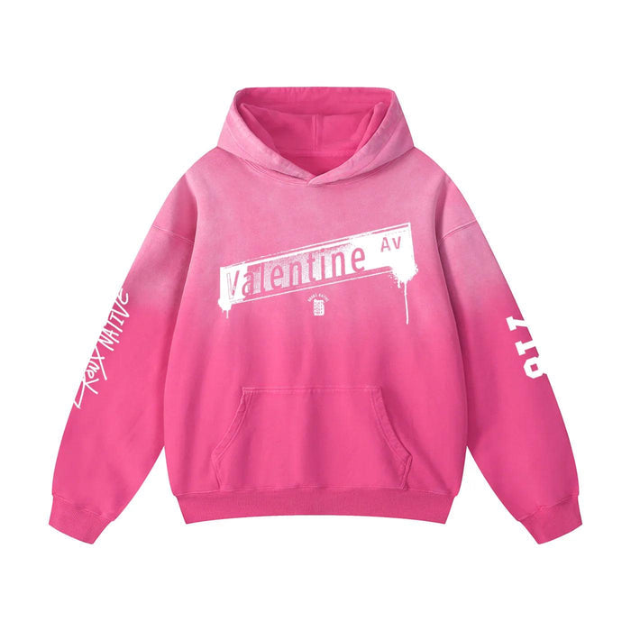 Valentine Ave Lim. Ed. Heavyweight Sunfade Oversized Hoodie by Bronx Native, Summer 2026 hoodies with BX pride and New York streetwear energy