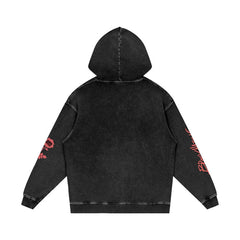 Valentine Ave. Lim. Ed. Snow Washed Loose Cotton Hoodie