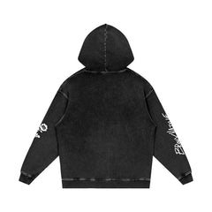 Valentine Ave Lim. Ed. Snow Washed Loose Cotton Hoodie