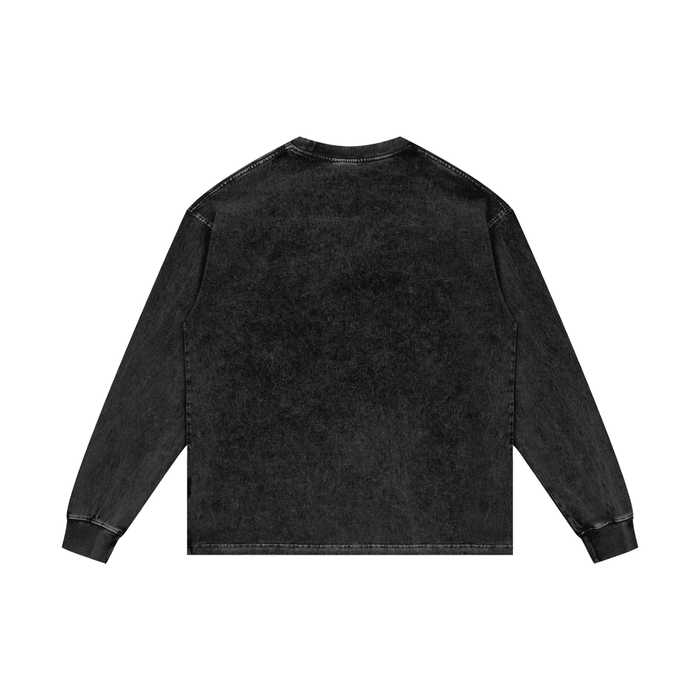 Welcome to Woodlawn St. Patty's Exclusive Acid Wash Oversize Long Sleeve T-Shirt by Bronx Native for New York summer