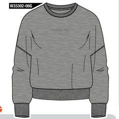 Women’s Nike Sweatshirt, grey, Heritage Hall swoop