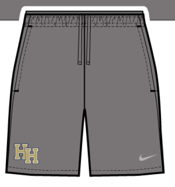 Youth Dri-FIT shorts, grey, stacked Hs