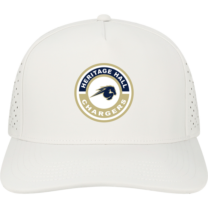 Youth hat, Legacy, white, HHall Chargers round patch