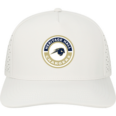 Youth hat, Legacy, white, HHall Chargers round patch