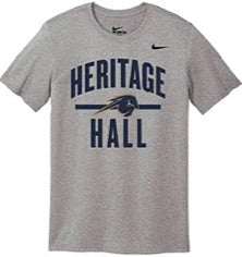 Youth Nike Legend T-shirt, grey, block Heritage Hall