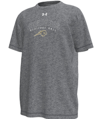 Youth UA tee, grey, arch Chargers Hhall over horse